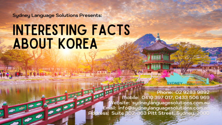 Interesting Facts about South Korea | Sydney Language Solutions