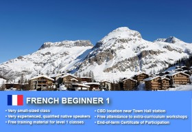 Affordable French Beginner 1 Course in Sydney CBD with small classes! Learn basic conversational proficiency over the 10-week course with free materials.