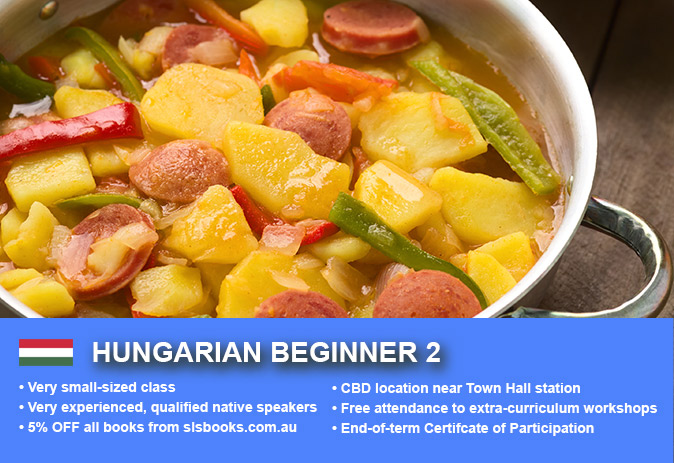 Learn Hungarian Beginner 2 in Sydney CBD with small classes! Improve your conversational proficiency over 10 weeks with free course materials.