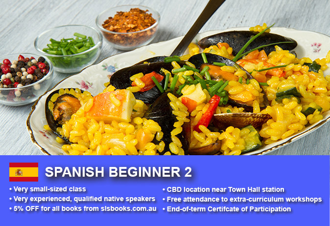 Learn Spanish Beginner 2 in Sydney CBD within small classes! Improve your conversational proficiency over 10 weeks with free materials.