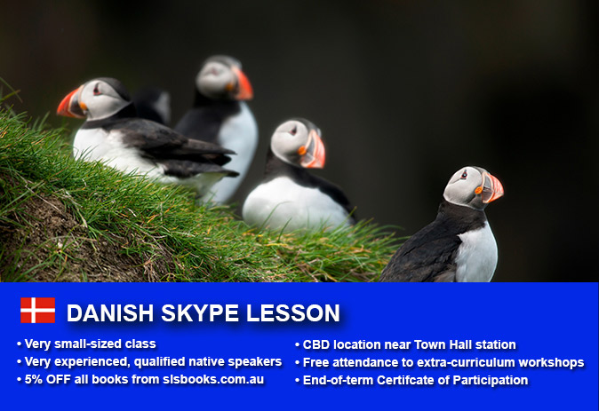 Improve your Danish language skills with tutorials via Skype. Different lesson durations and flexible times are available to suit your learning needs.