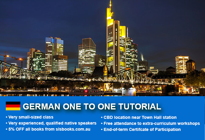 Improve your German  language skills with tailored private tutorials in Sydney CBD. Flexible times are available to suit your needs.