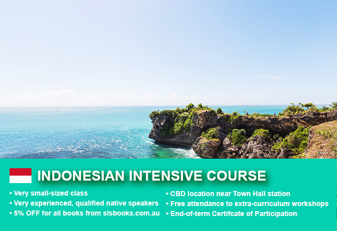 Intensive Indonesian Beginner 1 Course in Sydney with small classes and free materials! Quickly learn basic conversational proficiency over just four weeks.