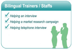Bilingual Trainer or Staffs
