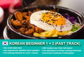Intensive Korean Beginners 1 & 2 Course in Sydney with small classes and free materials! Quickly learn basic conversational proficiency over four weeks!