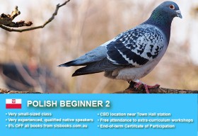 Learn Polish  Beginner 2 in Sydney CBD with small classes! Improve your conversational proficiency over 10 weeks with free course materials.