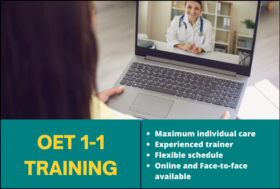 OET 1-1 private training