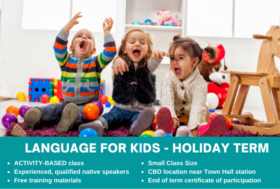 language for kids holiday term