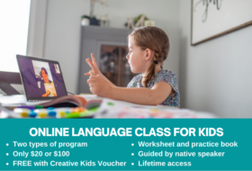 Online language class for kids creative kids voucher